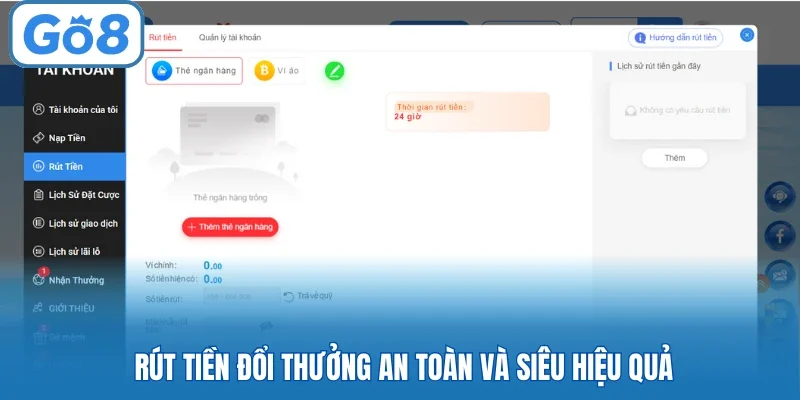 Rút tiền đổi thưởng an toàn và siêu hiệu quả